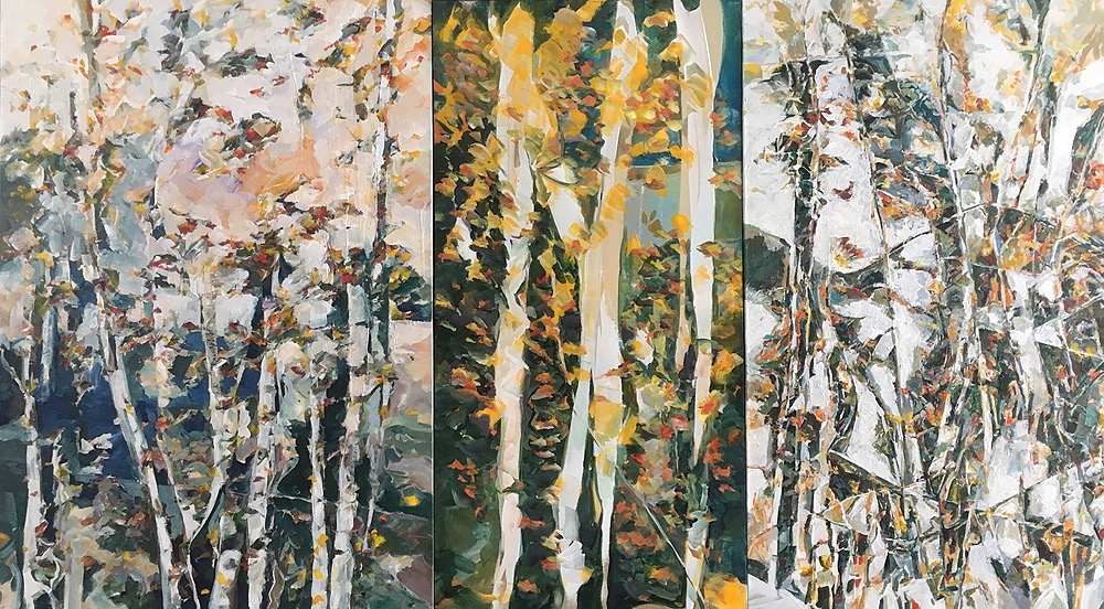 aspen triptych by Kevan Krasnoff | ArtworkNetwork.com