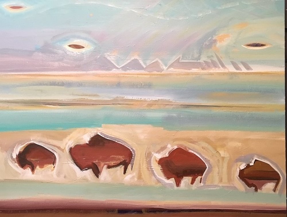 ufo an buffalo by Kevan Krasnoff | ArtworkNetwork.com