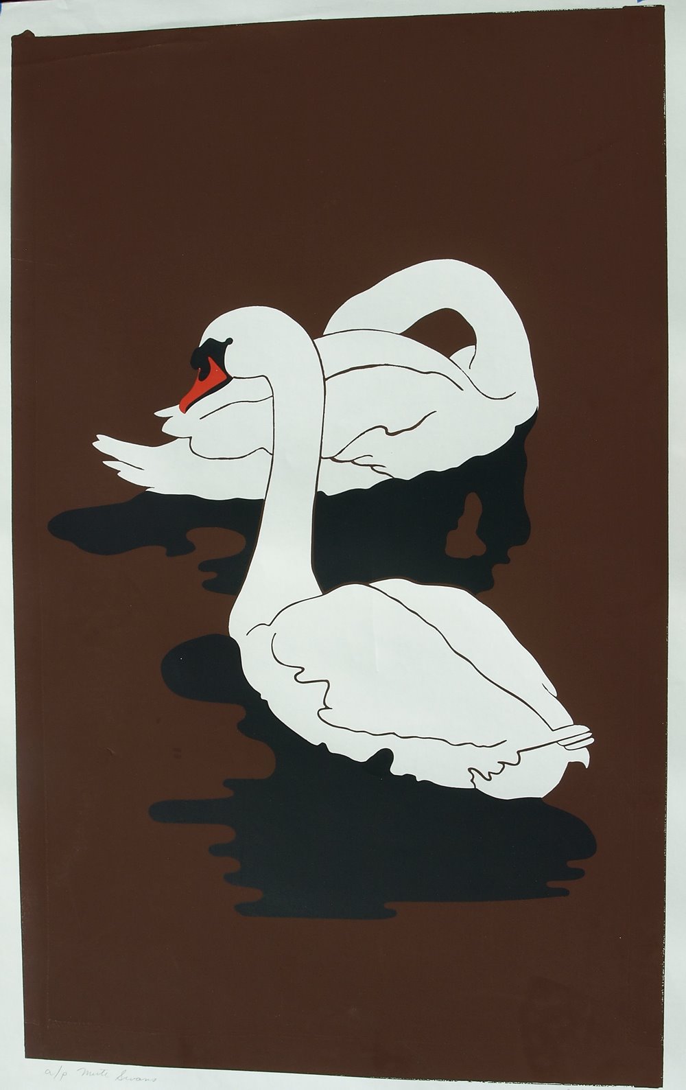 Mute Swans by Irene Watts | ArtworkNetwork.com
