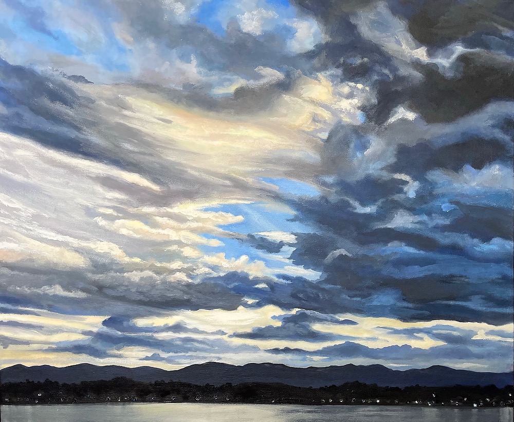 Summer Evening Over Sloan’s by Amanda Stavast | ArtworkNetwork.com